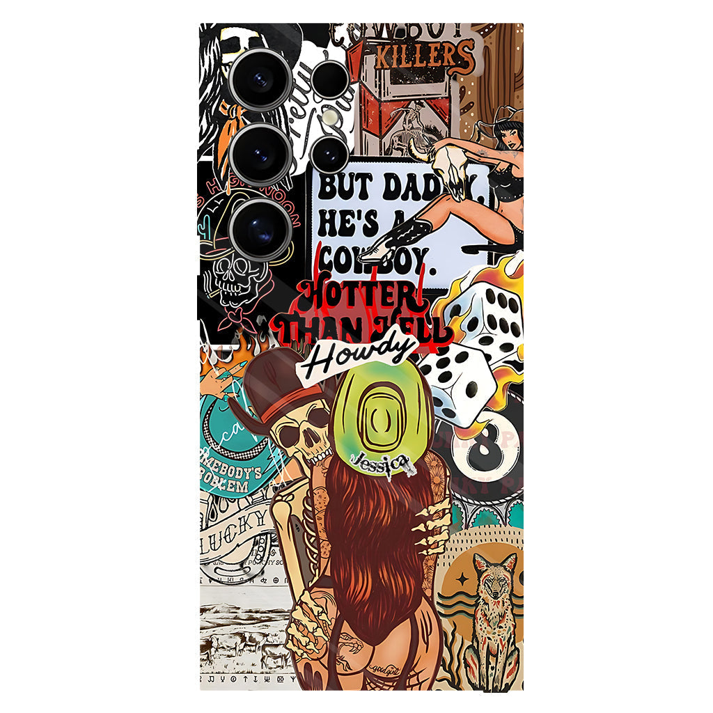 Howdy Cowgirl - Personalized Cowgirl Full Print Phone Case