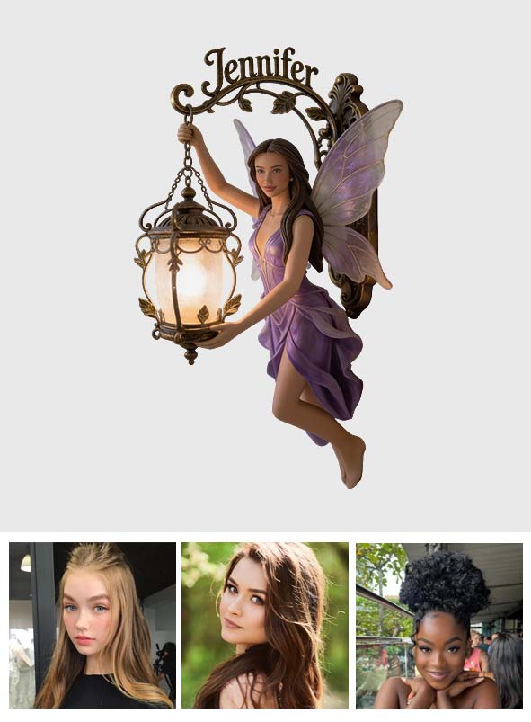 Aesthetic Fairy Decor - Personalized Self Love Cut Metal Sign