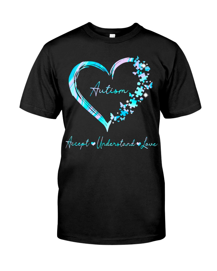 Accept Understand Love - Autism Awareness T-shirt and Hoodie 0921