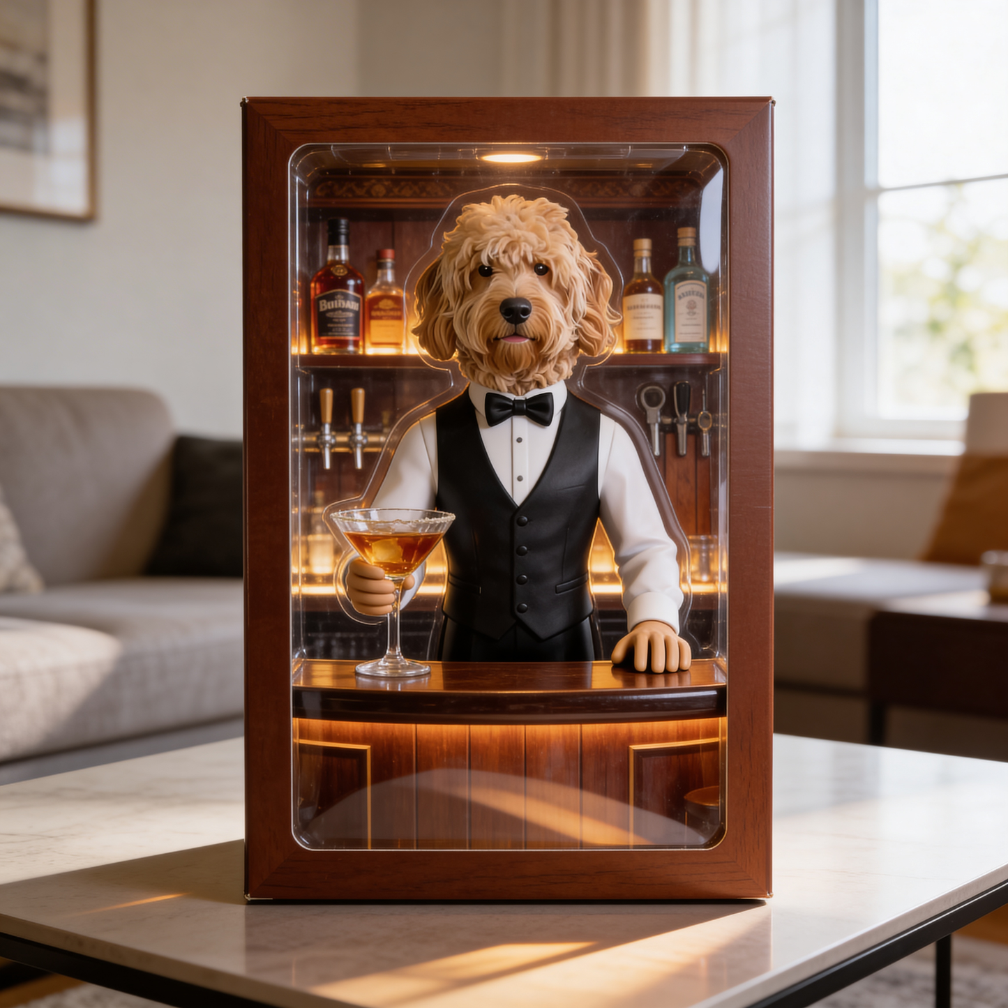 Bartender Pet - Personalized Dog Custom Shaped Acrylic Plaque