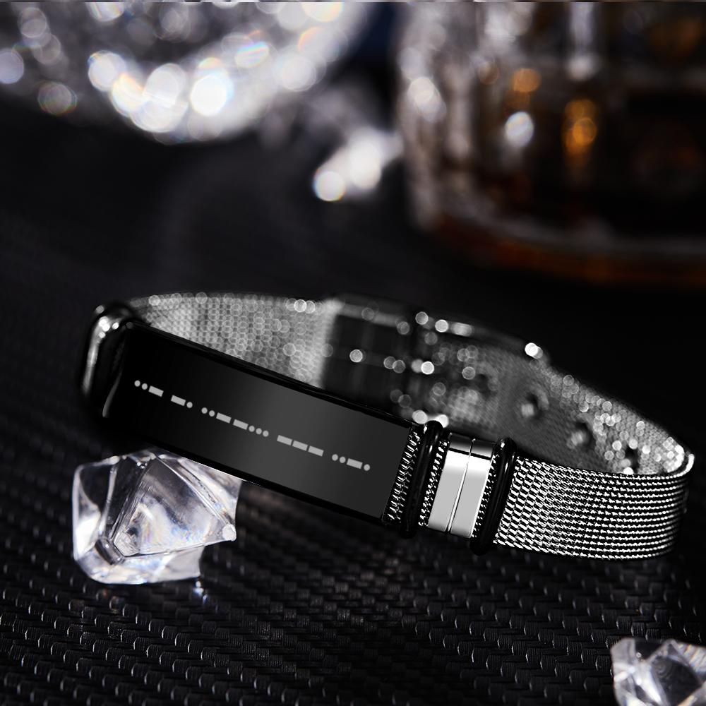 Any Word - Personalized Engraved Morse Code Bracelet