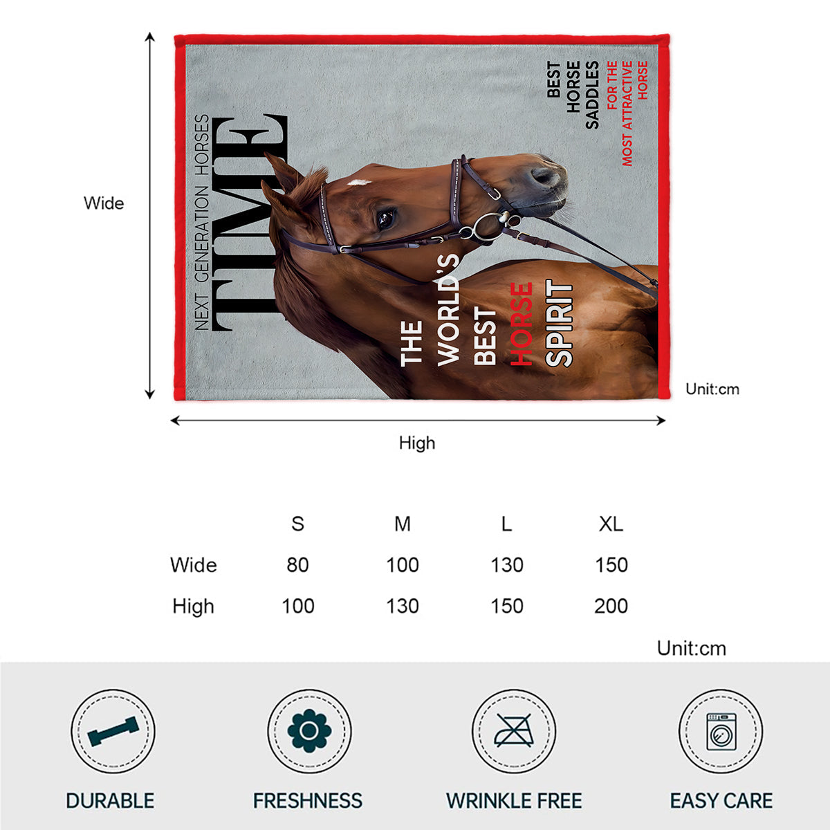 Magazine Covers - Personalized Horse Blanket
