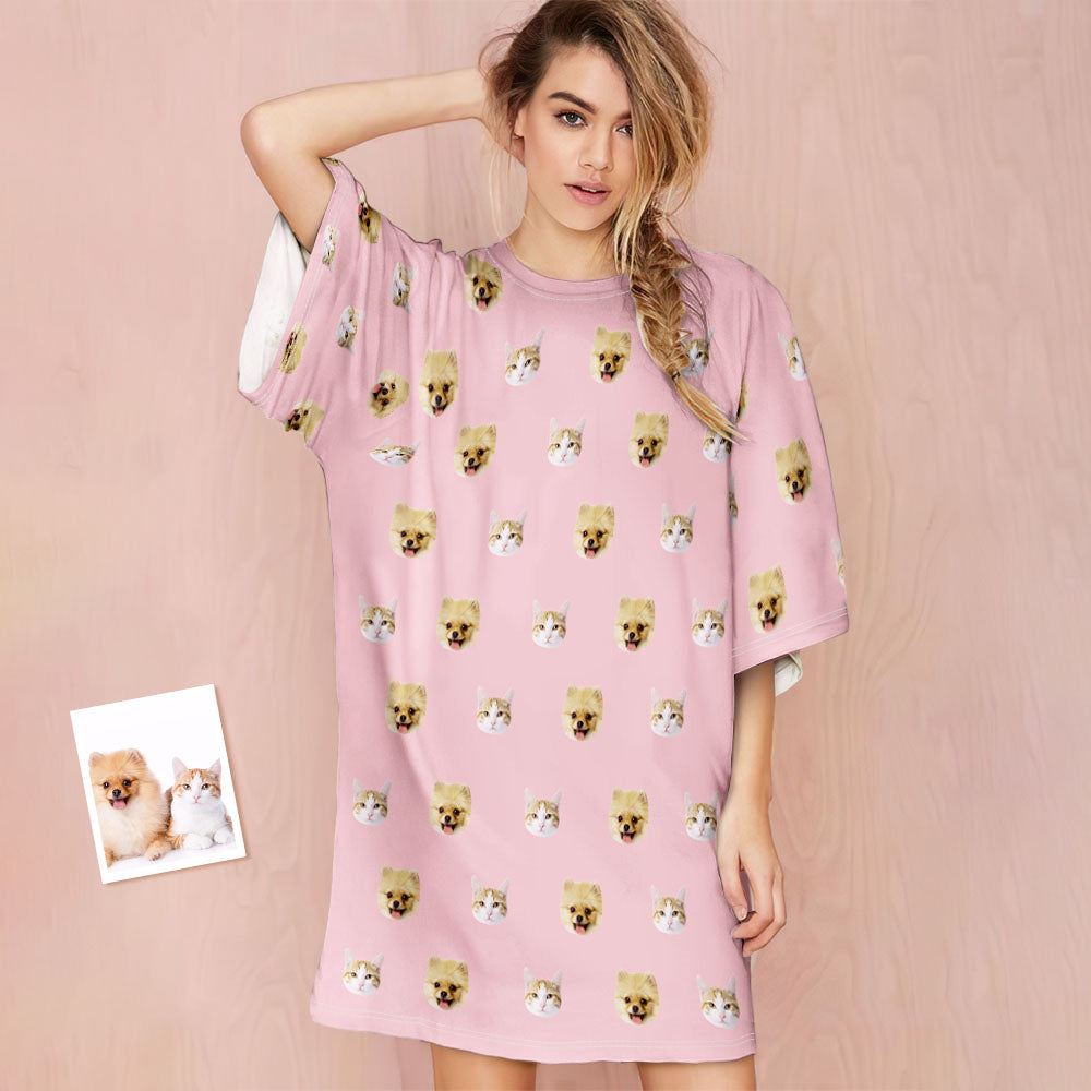 Custom Photo Pet Nightdress - Personalized Dog Nightdress