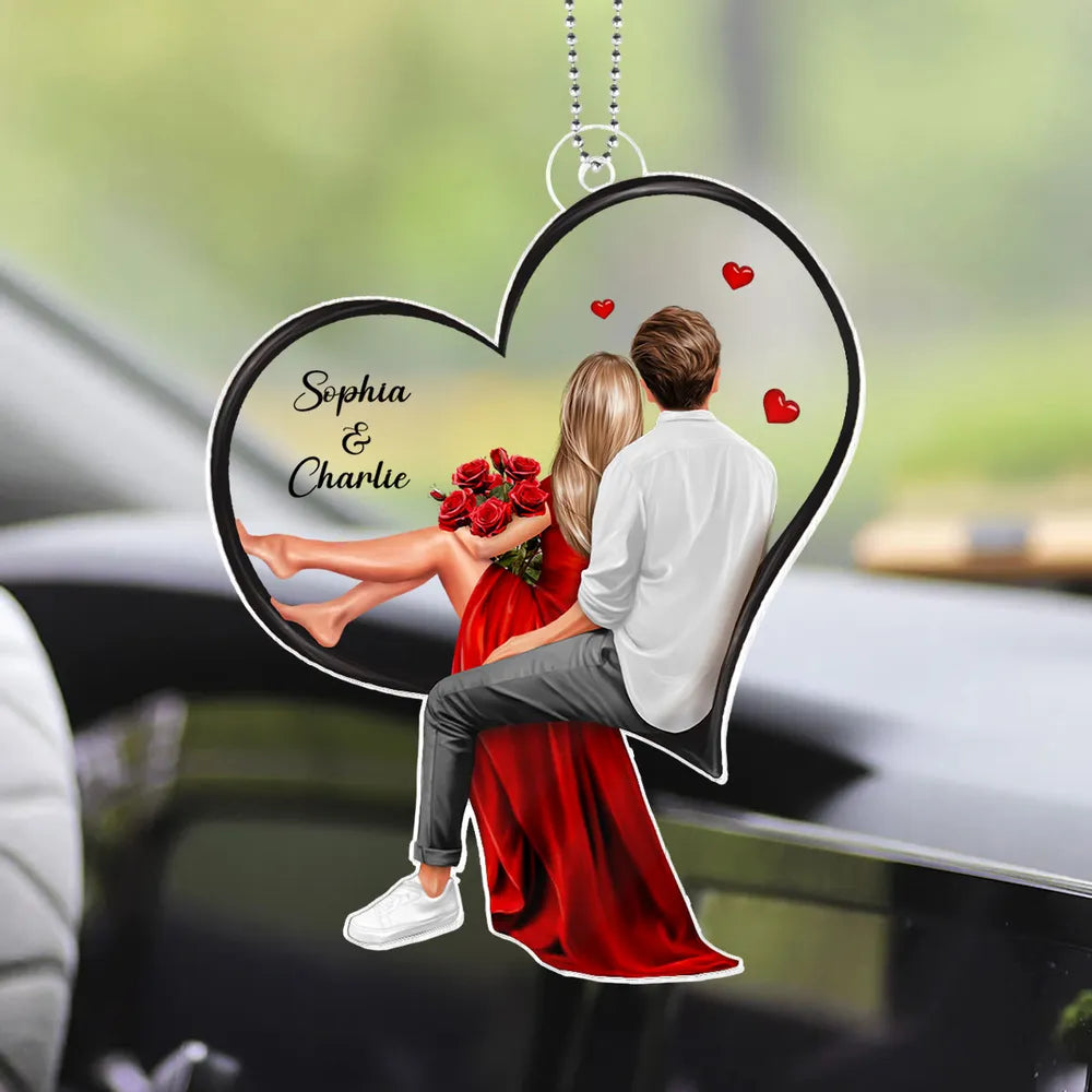 Personalized "My Favorite Place In All The World" Ornament – Perfect Valentine's Day Gift for Couples