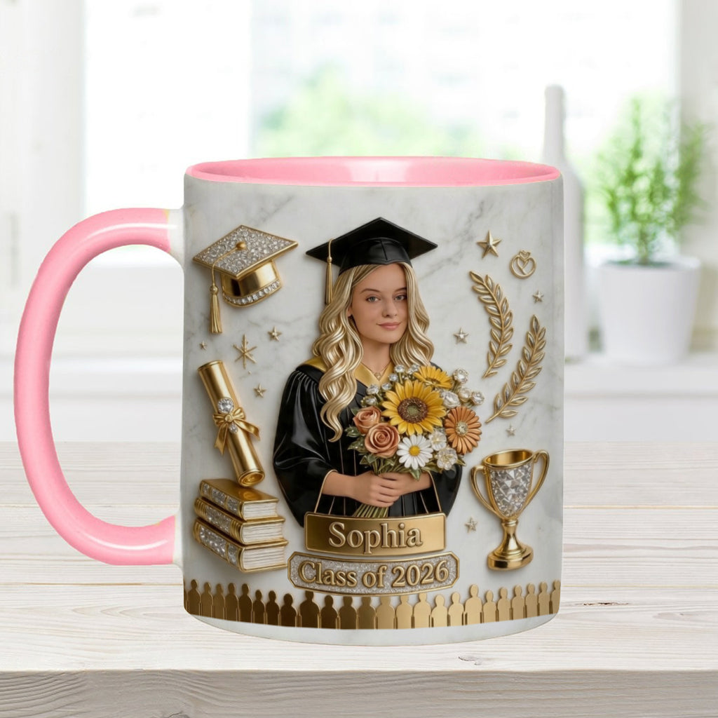 Happy Graduation! - Personalized Graduation Accent Mug