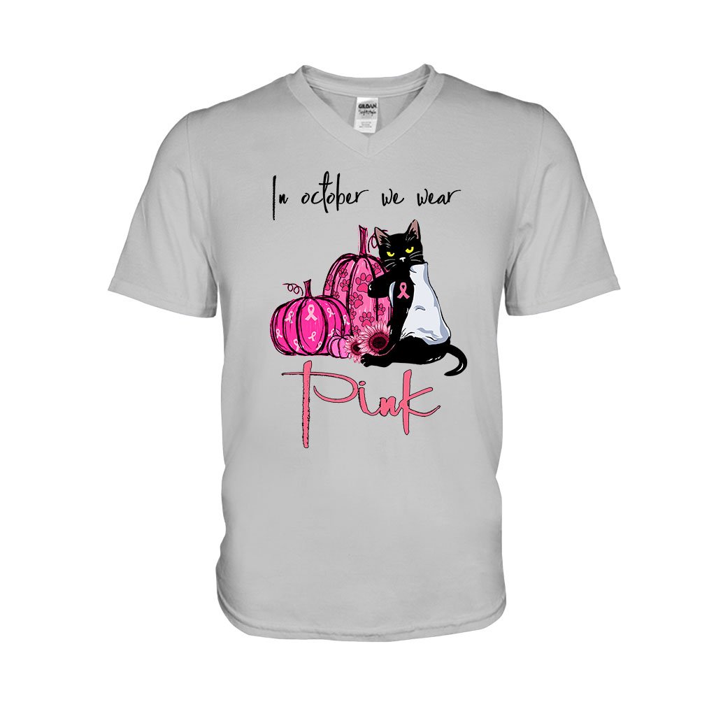 In October We Wear Pink - Breast Cancer Awareness T-shirt And Hoodie 0721