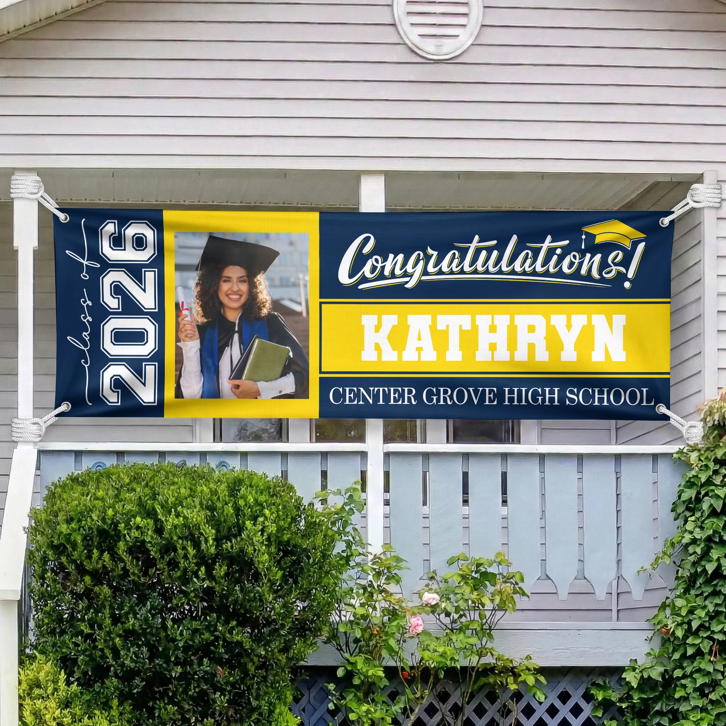 Personalized Graduation Vinyl Banner With Photo Style Design for a School Celebration, A Unique Creative Gift