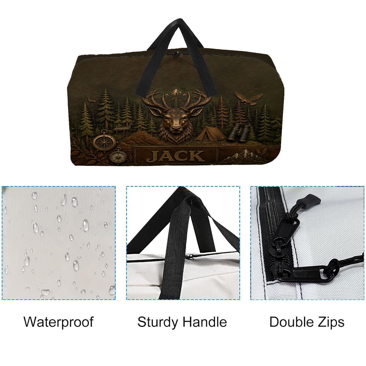 Deer Hunting - Personalized Hunting Duffle Bag