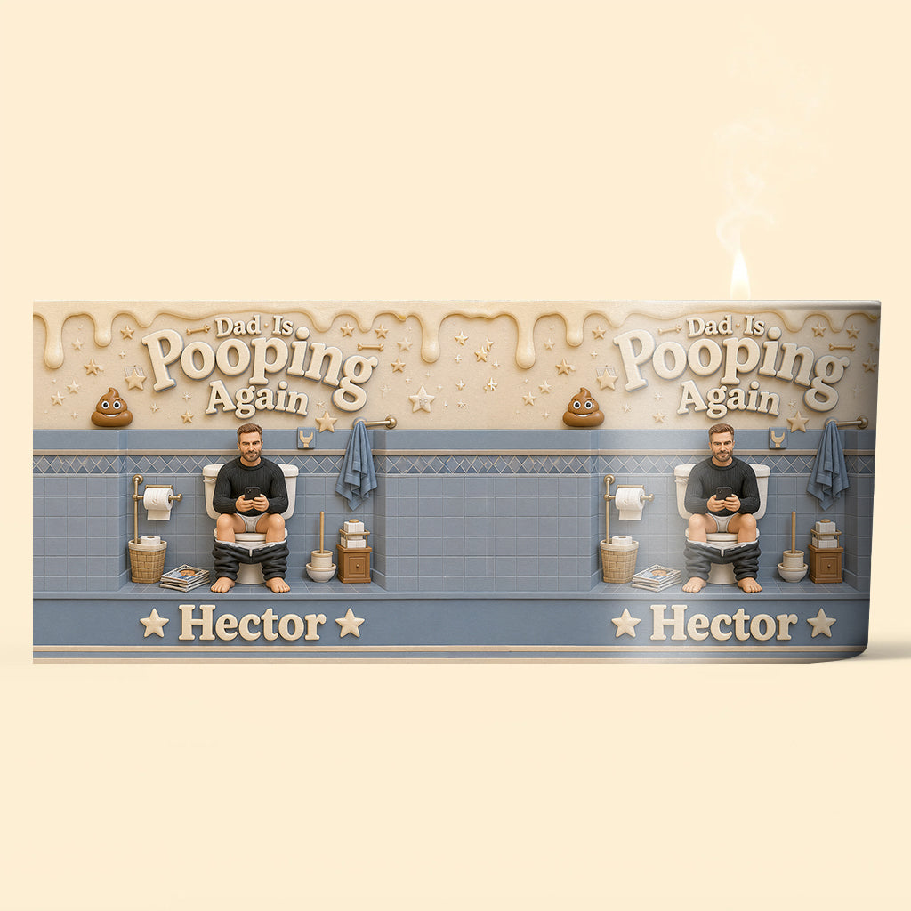 Custom Any Photo - Personalized Father Candle With Wooden Lid