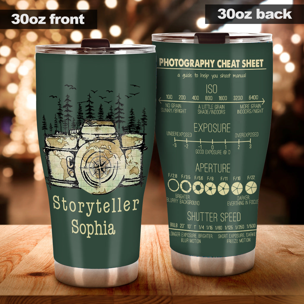 Storyteller - Personalized Photography Tumbler