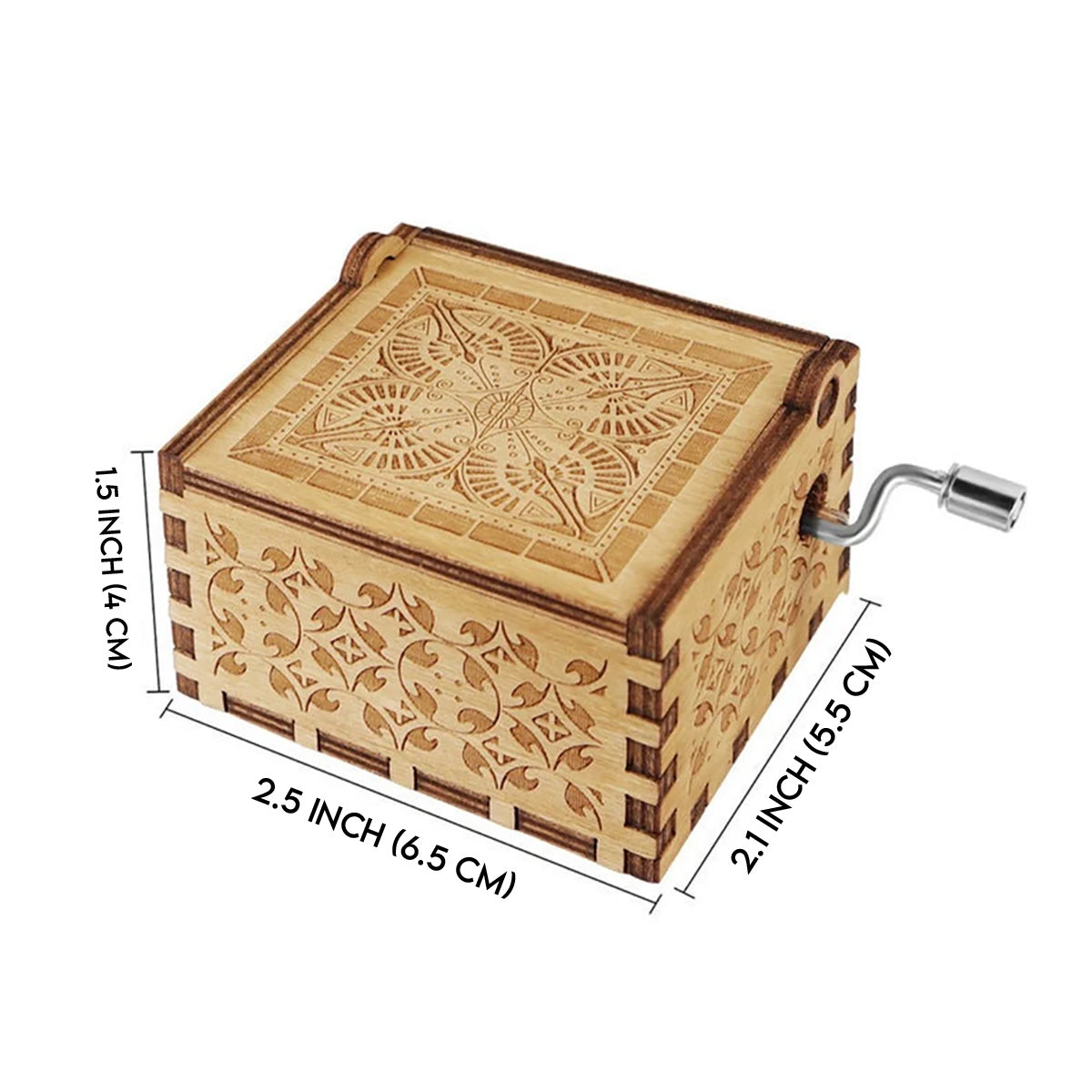 To My Granddaughter - Gift for grandma, mom, daughter, granddaughter - Personalized Hand Crank Music Box