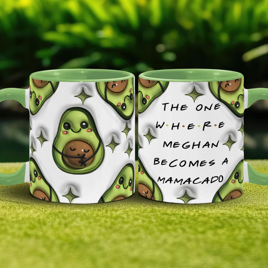 Mamacado - Personalized Pregnancy Accent Mug