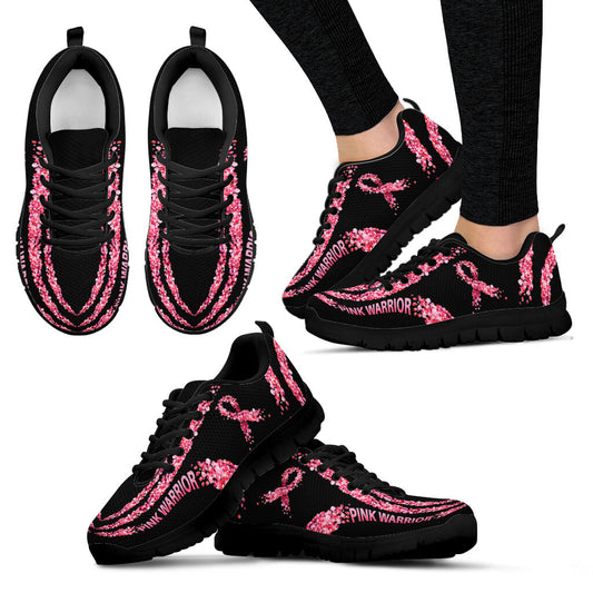 Pink Warrior Breast Cancer Awareness Sneakers 0622