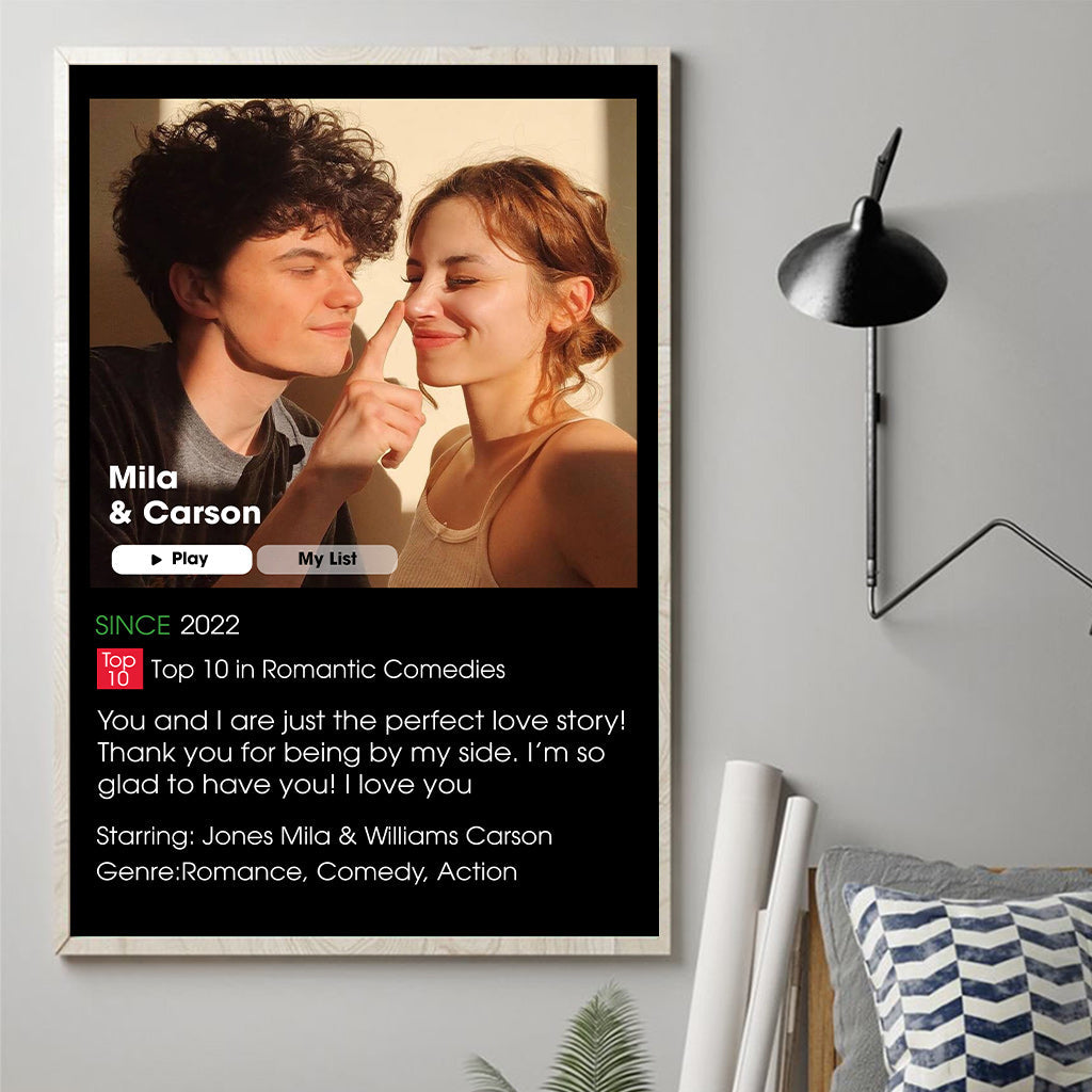 Our Romance Movie - Personalized Couple Canvas And Poster