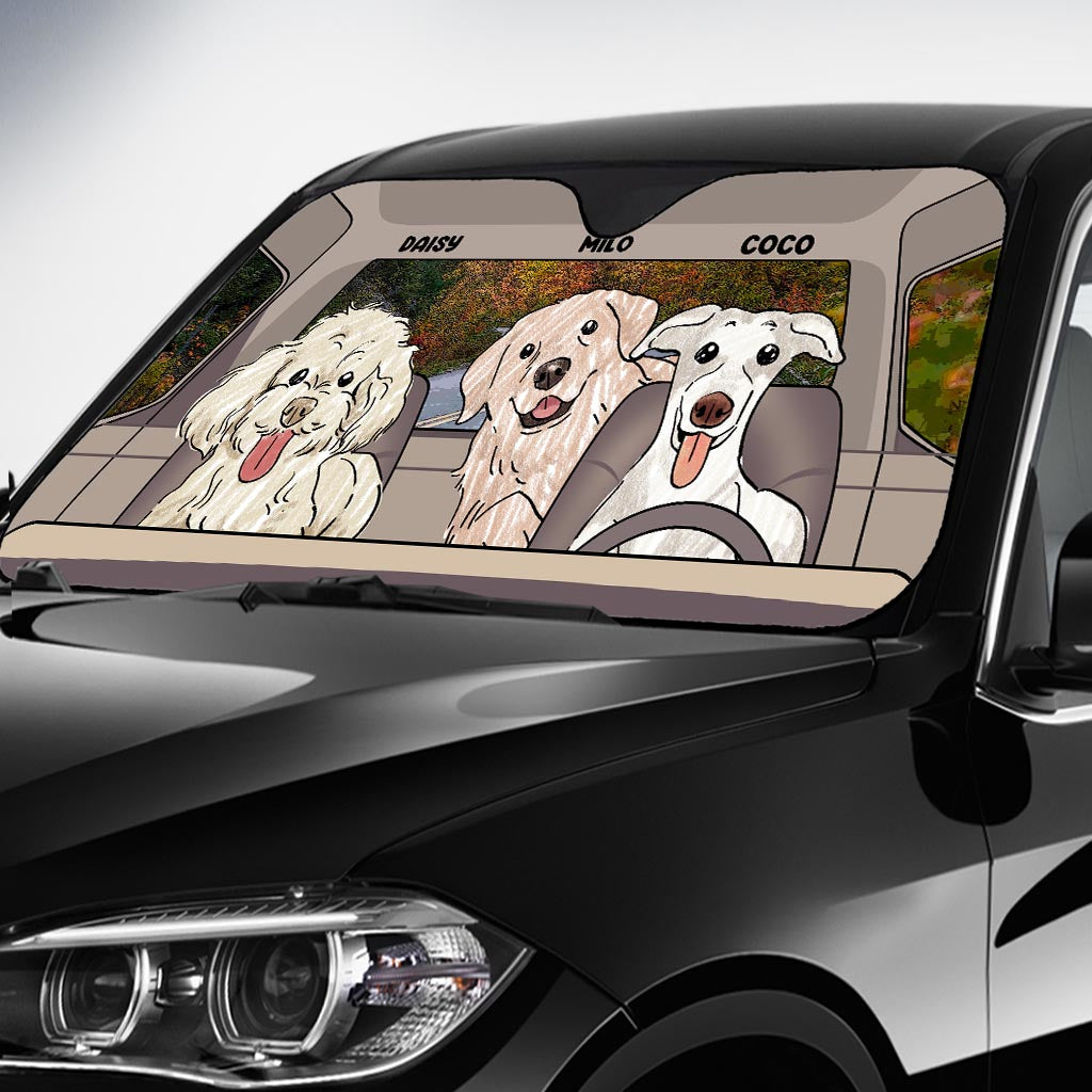 Lovely Paws - Personalized Dog Car Sunshade