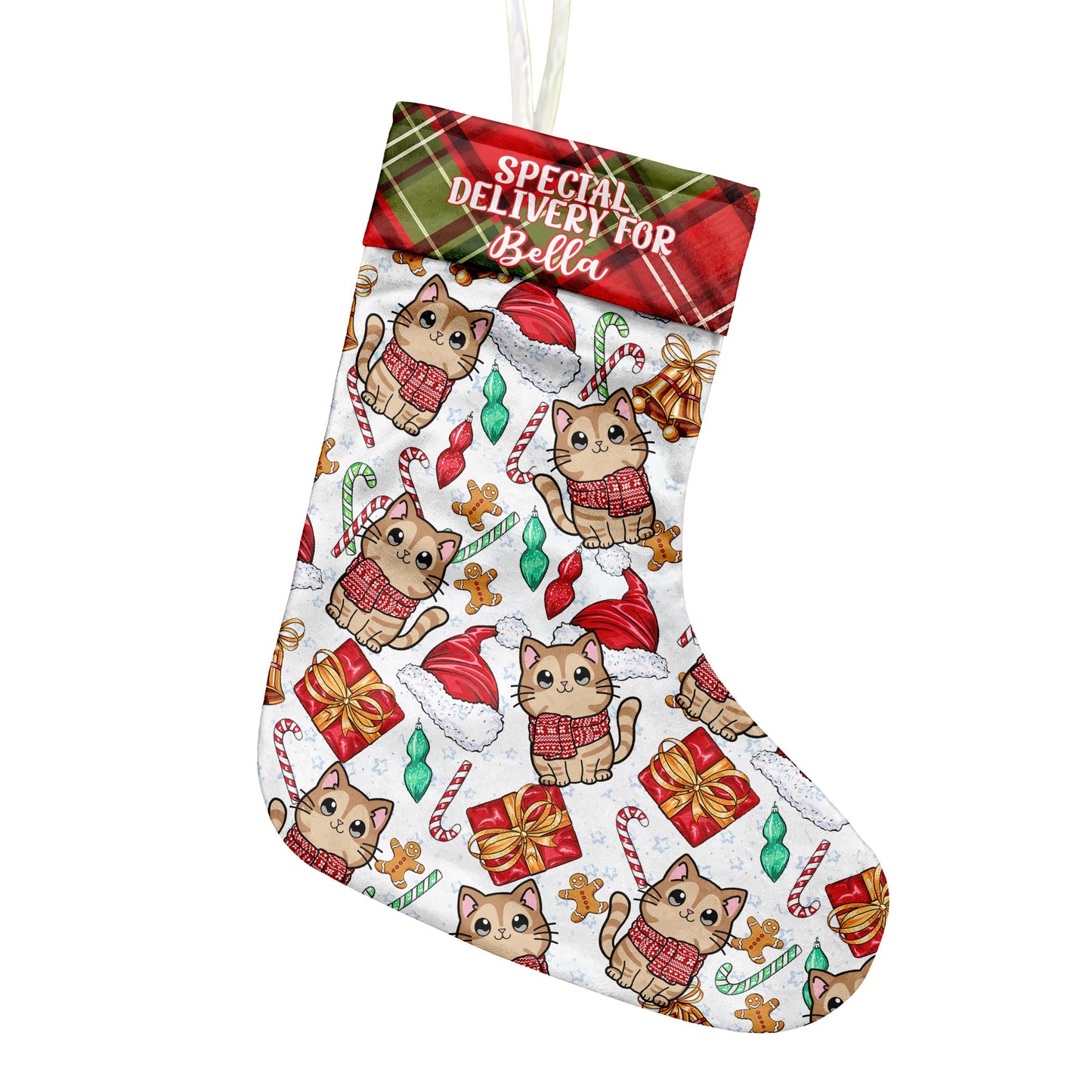 Meowy Christmas - Personalized Cat Christmas Stockings
