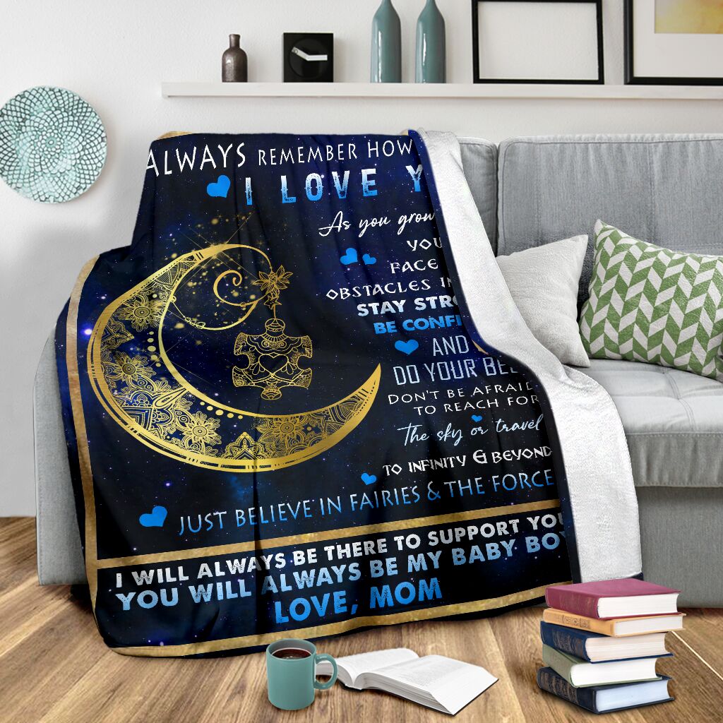 To My Son Autism Awareness Blanket 0622