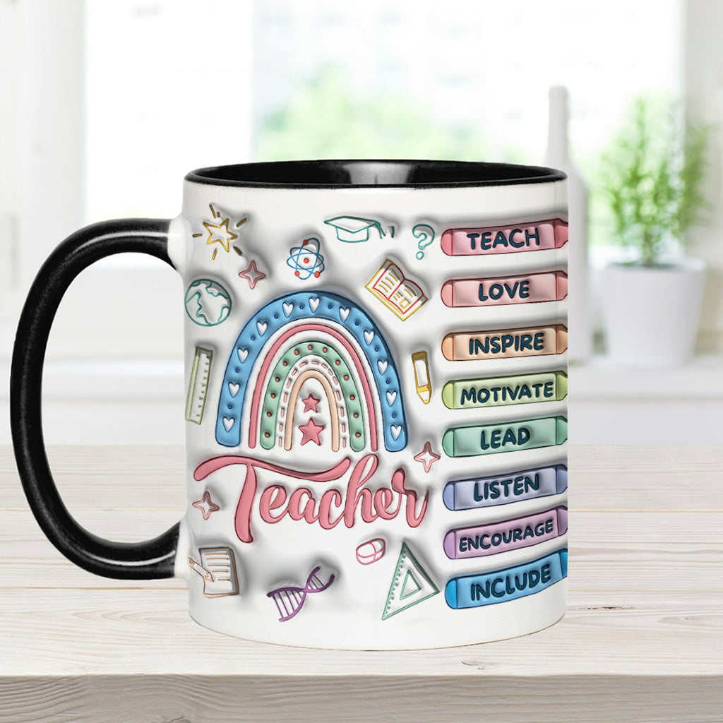 Thank You For Being An Amazing Teacher - Personalized Teacher Accent Mug