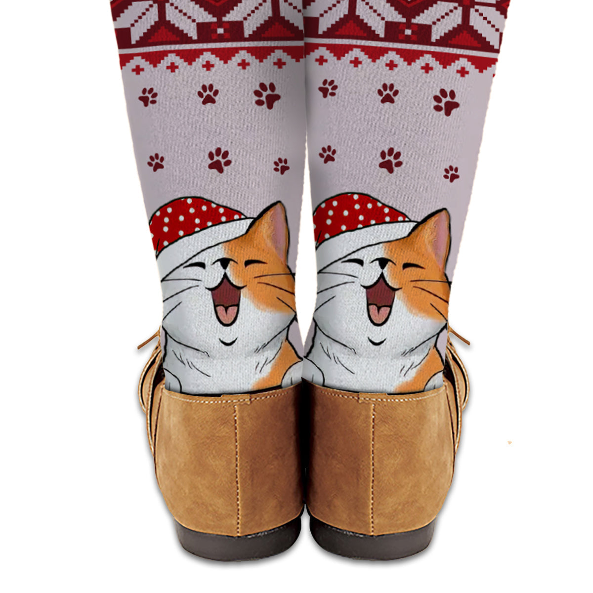 Merry Christmas - Personalized Cat Socks
