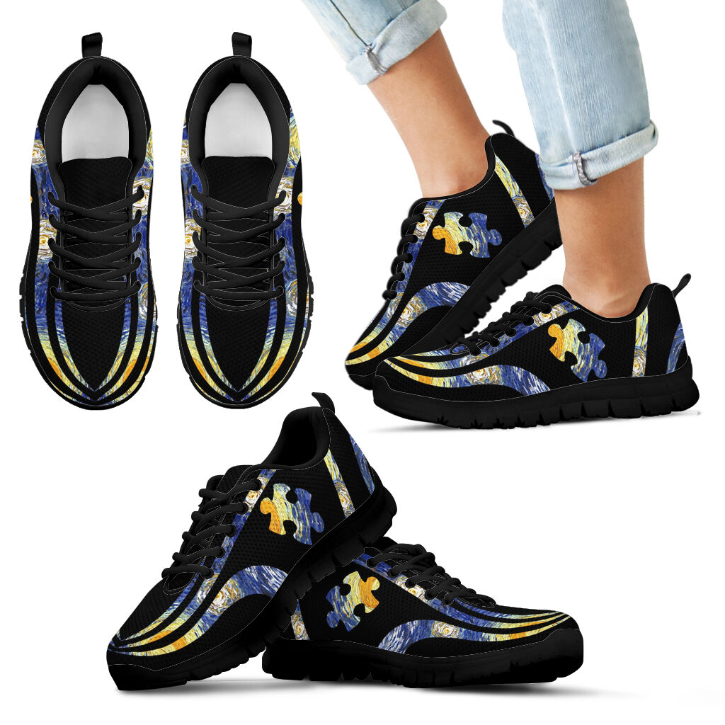 Starry Line Autism Awareness Sneakers 0622