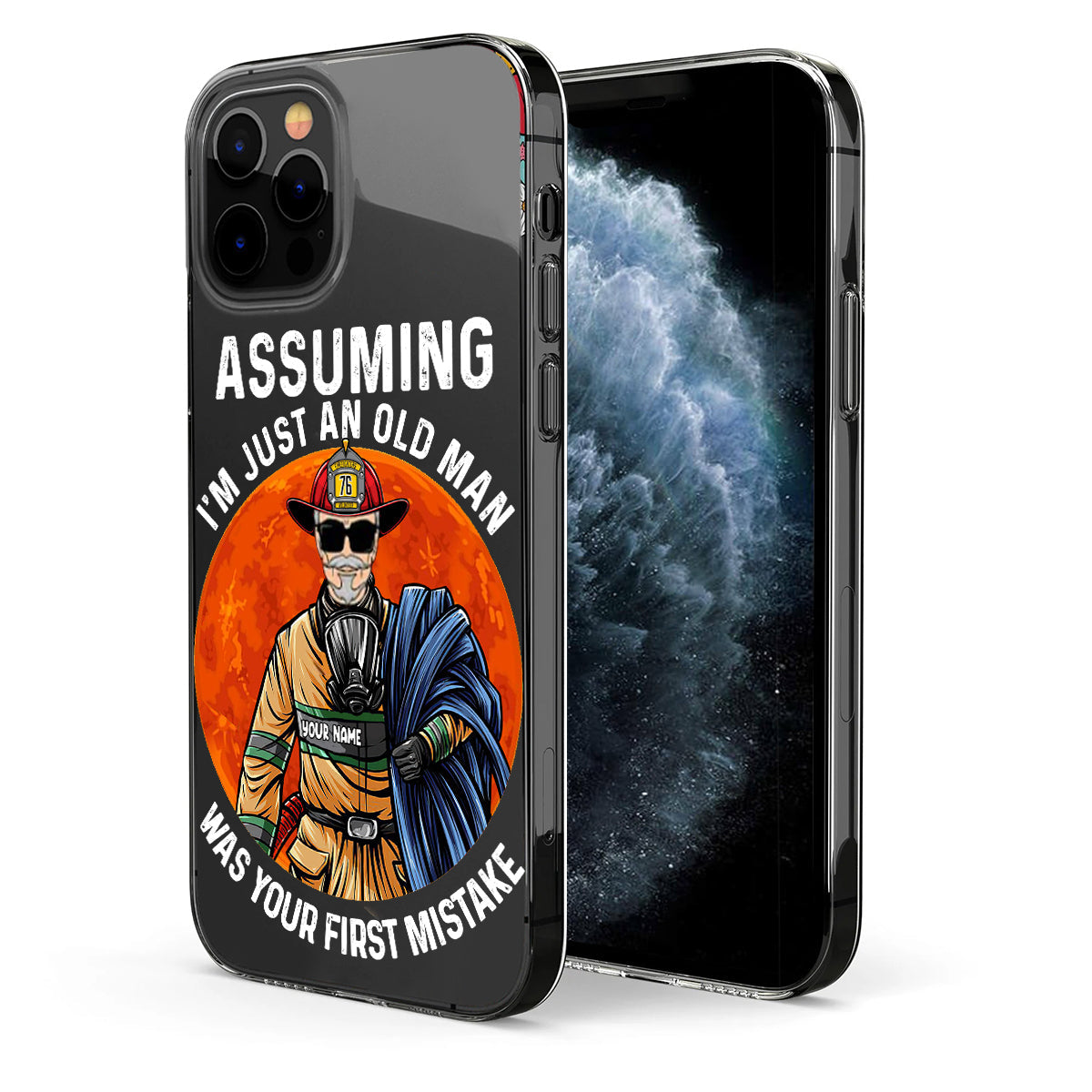 Your Mistake - Personalized Firefighter Clear Phone Case