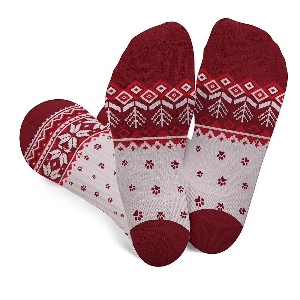 Merry Christmas - Personalized Cat Socks