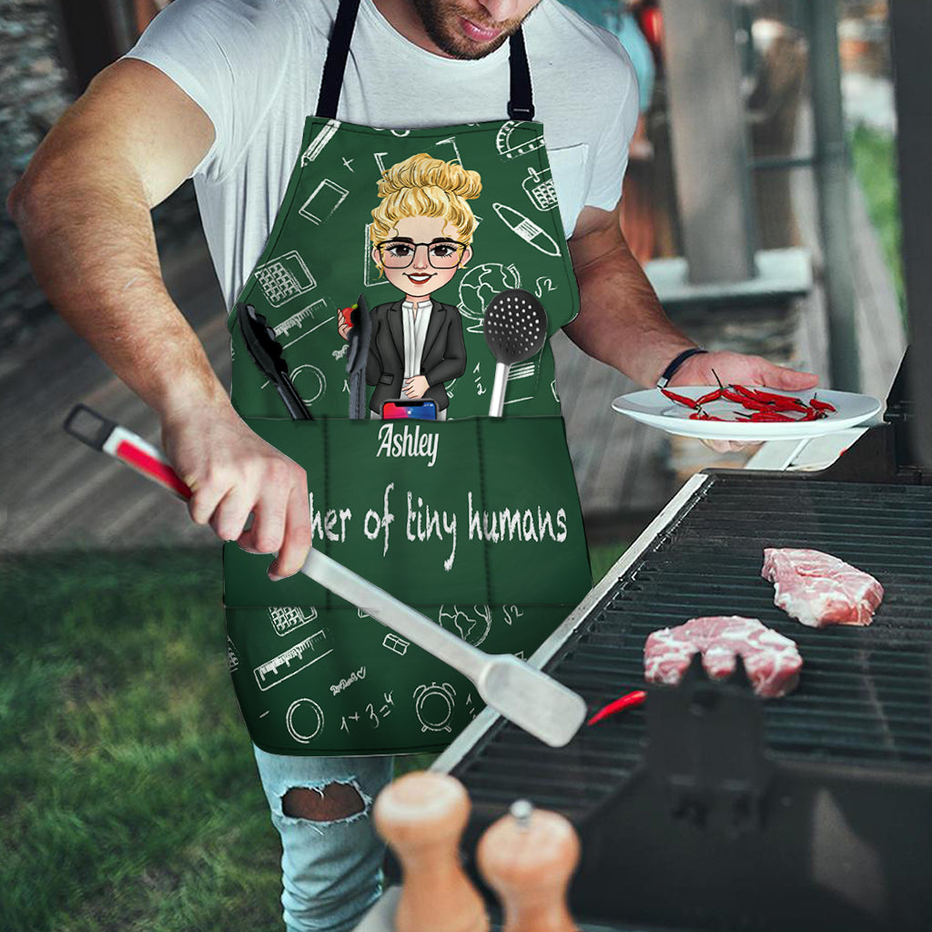 Teacher Of Tiny Humans - Personalized Teacher Apron