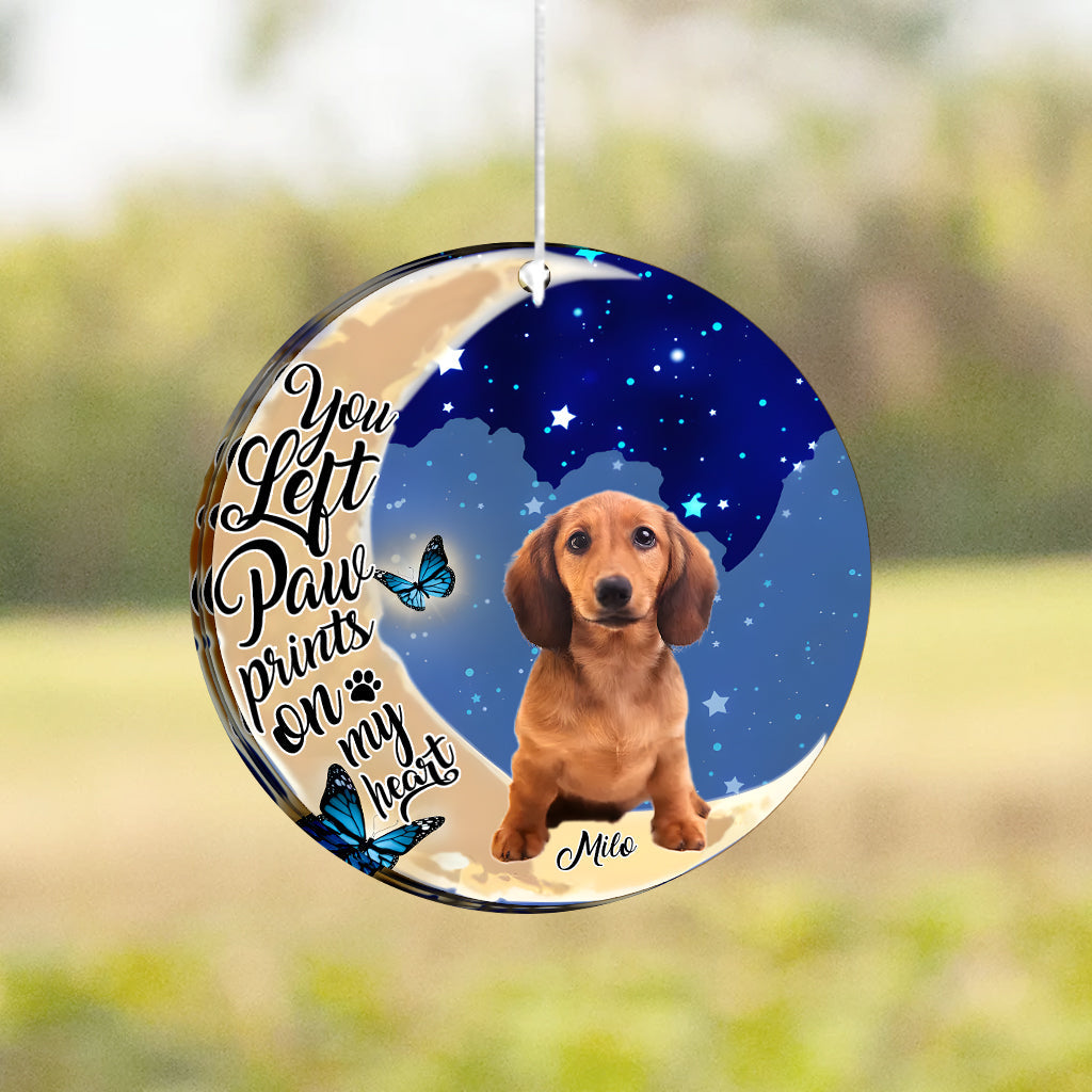 Paw Prints On My Heart - Personalized Dog Wind Chime