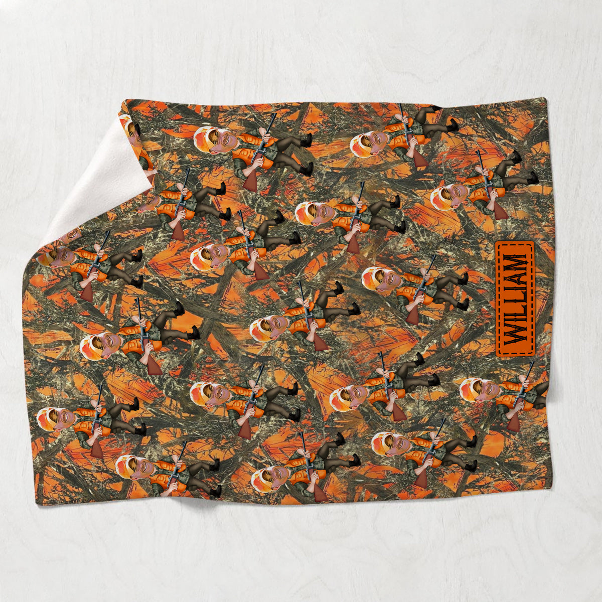 Photo Inserted Hunter - Personalized Hunting Blanket