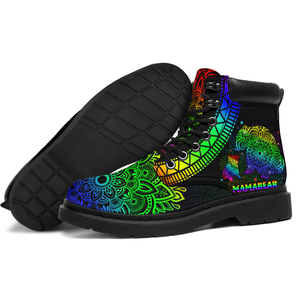 Mama Bear Autism Awareness LGBT Support All Season Boots 0622
