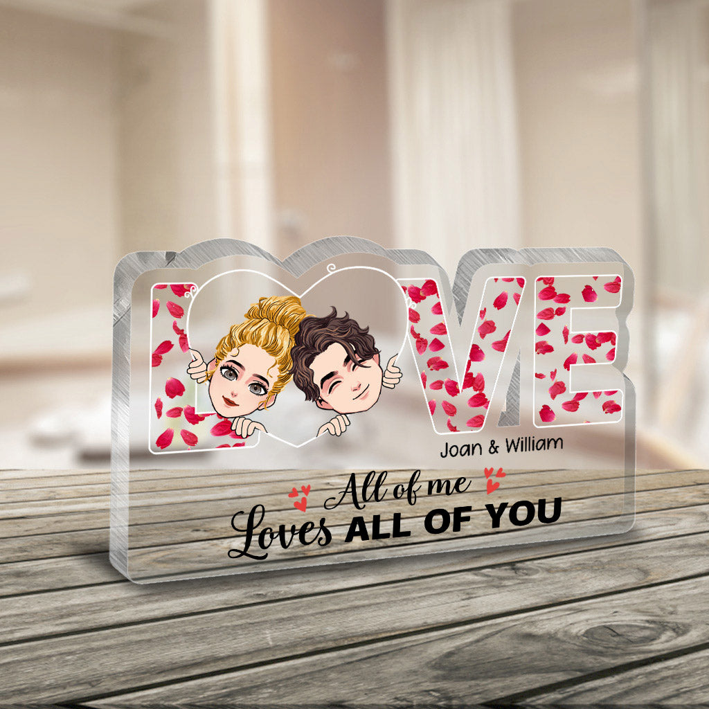 This Is Us - Couple gift for husband, wife, boyfriend, girlfriend, dog lover - Personalized Custom Shaped Acrylic Plaque