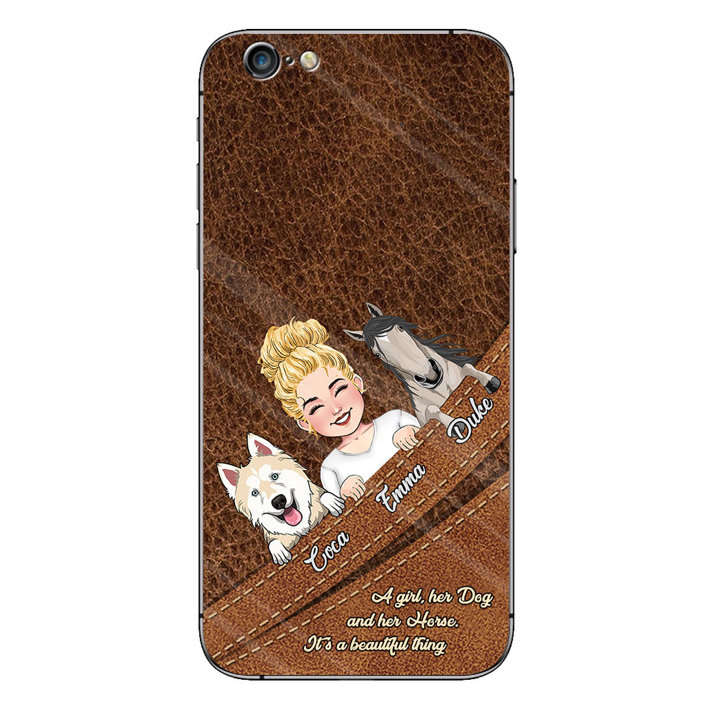 What A Beautiful Thing - Personalized Horse Phone Case