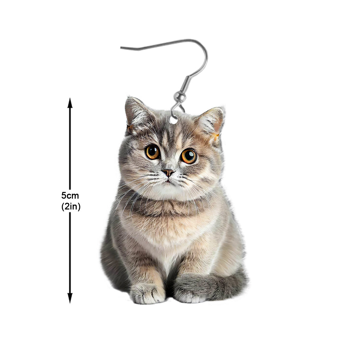 Personalized Photo Earrings - Gift for cat lovers, cat lover, dog lover - Personalized Earrings