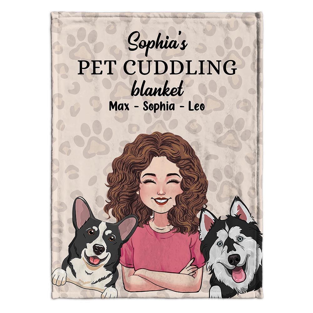 Pet Cuddling blanket - Cat gift for cat lover - Personalized Blanket