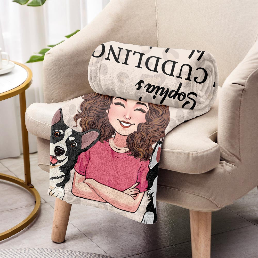 Pet Cuddling blanket - Cat gift for cat lover - Personalized Blanket