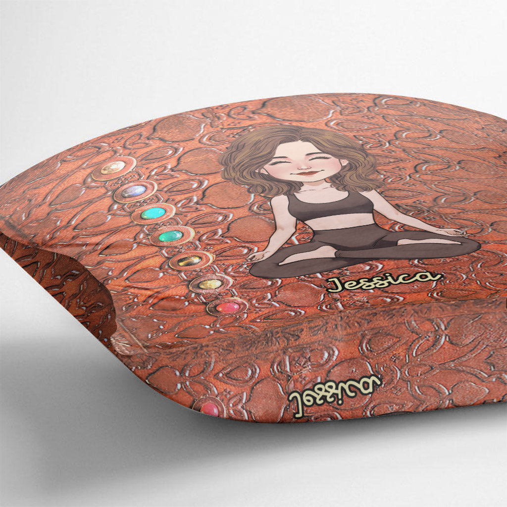Namaste - Personalized Yoga Throw Pillow