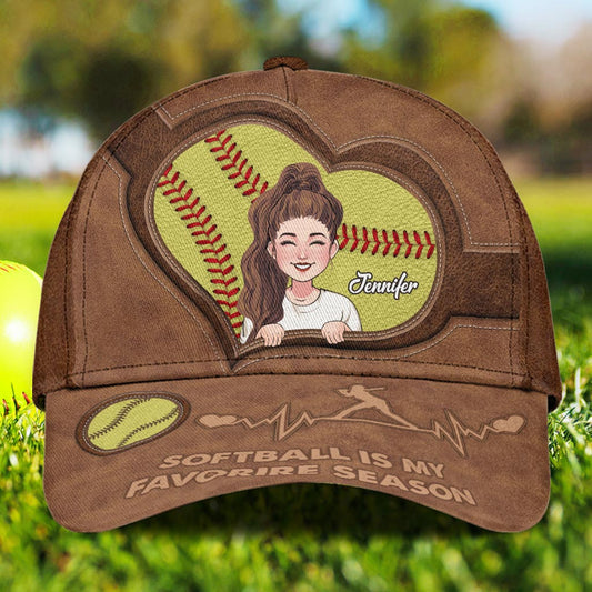 Softball Is My Favorite Season - Personalized Softball Classic Cap