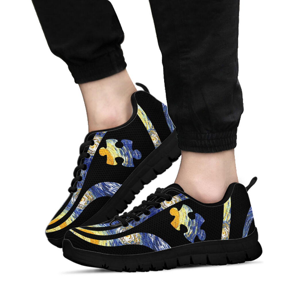 Starry Line Autism Awareness Sneakers 0622
