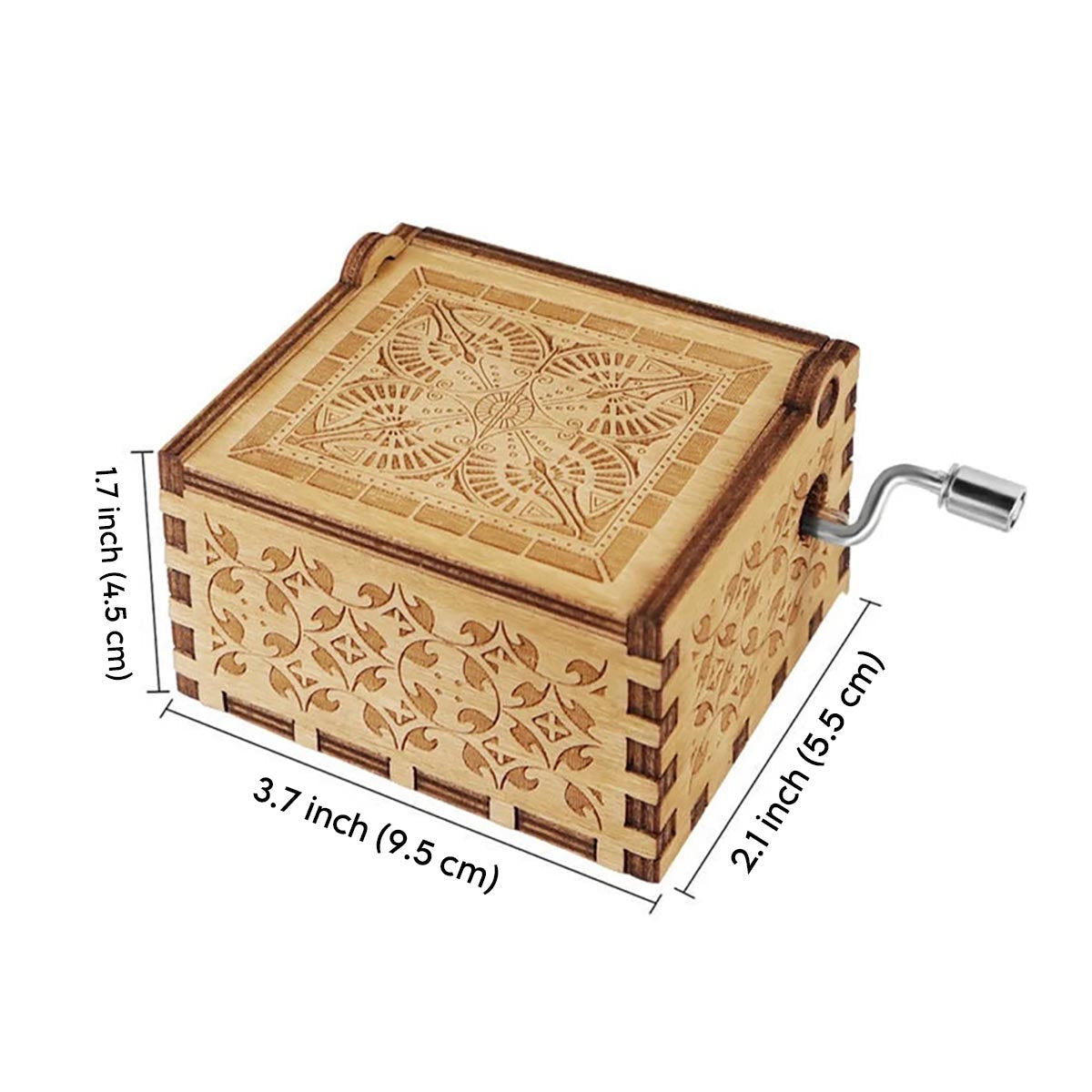 More Than All The Stars - Personalized Mother's Day Grandma Hand Crank Music Box
