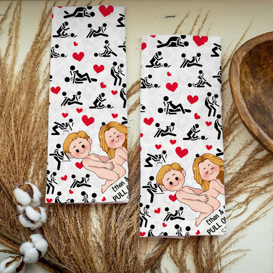 Pull Out Game - Personalized Couple Golf Towel