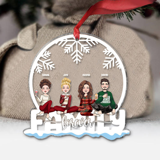 Sibling Forever - Personalized Sibling Transparent Ornament