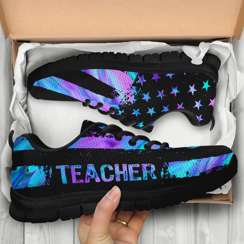 Teacher American Flag Teacher Sneakers 0622