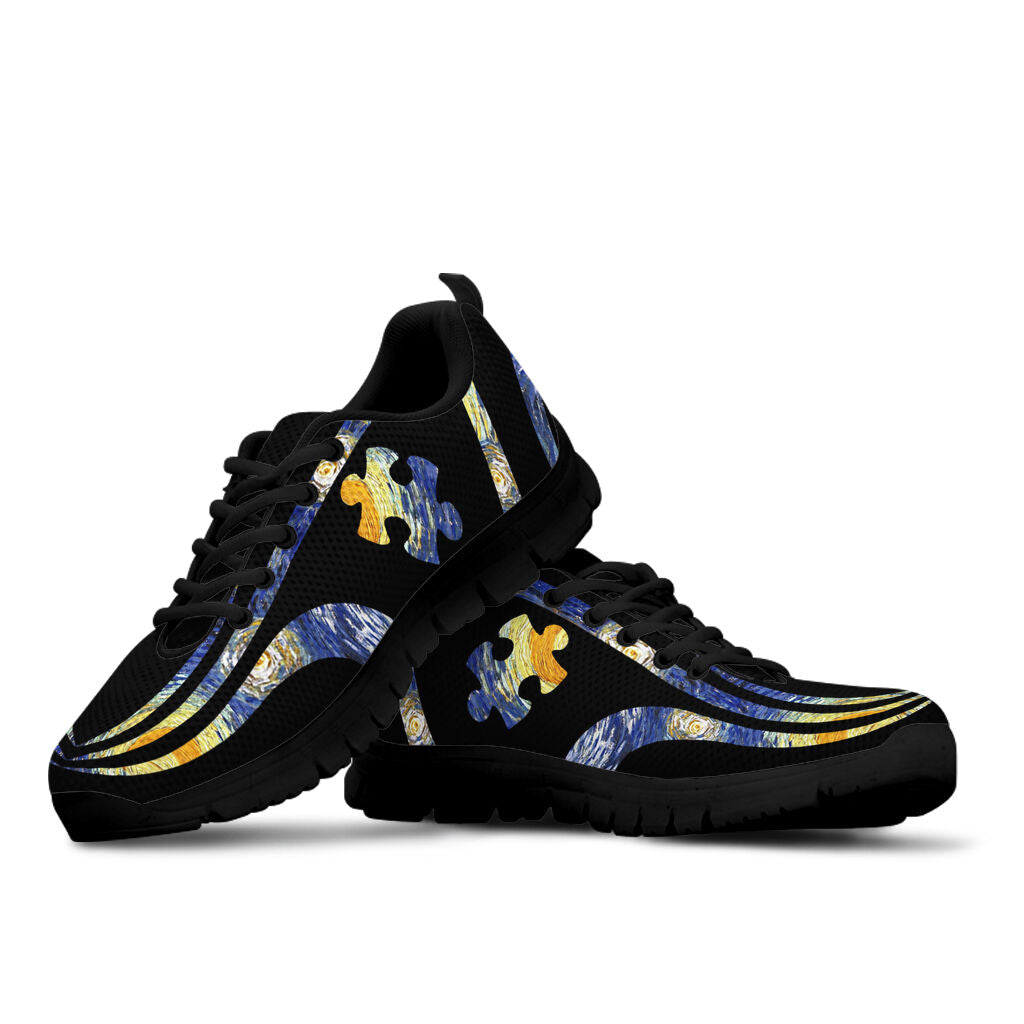 Starry Line Autism Awareness Sneakers 0622
