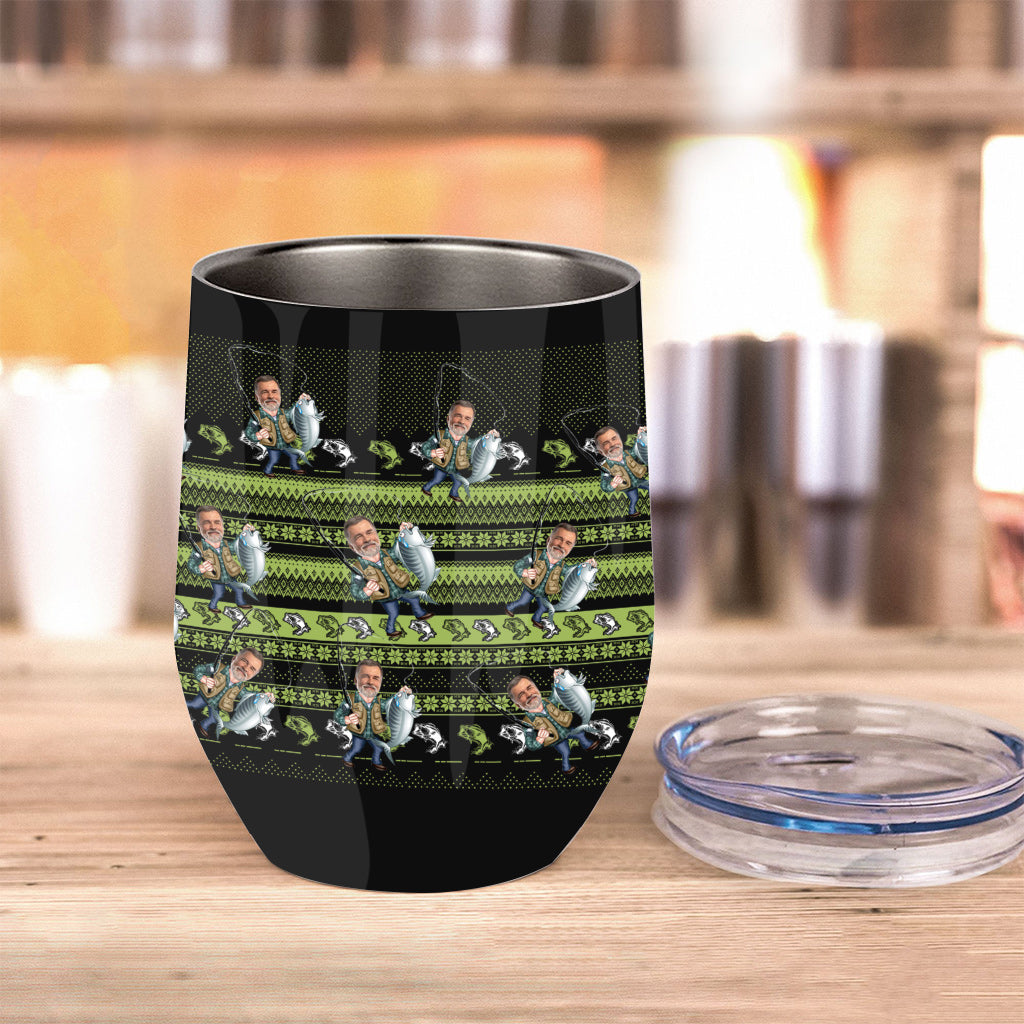 Love Fishing - Personalized Fishing Wine Tumbler