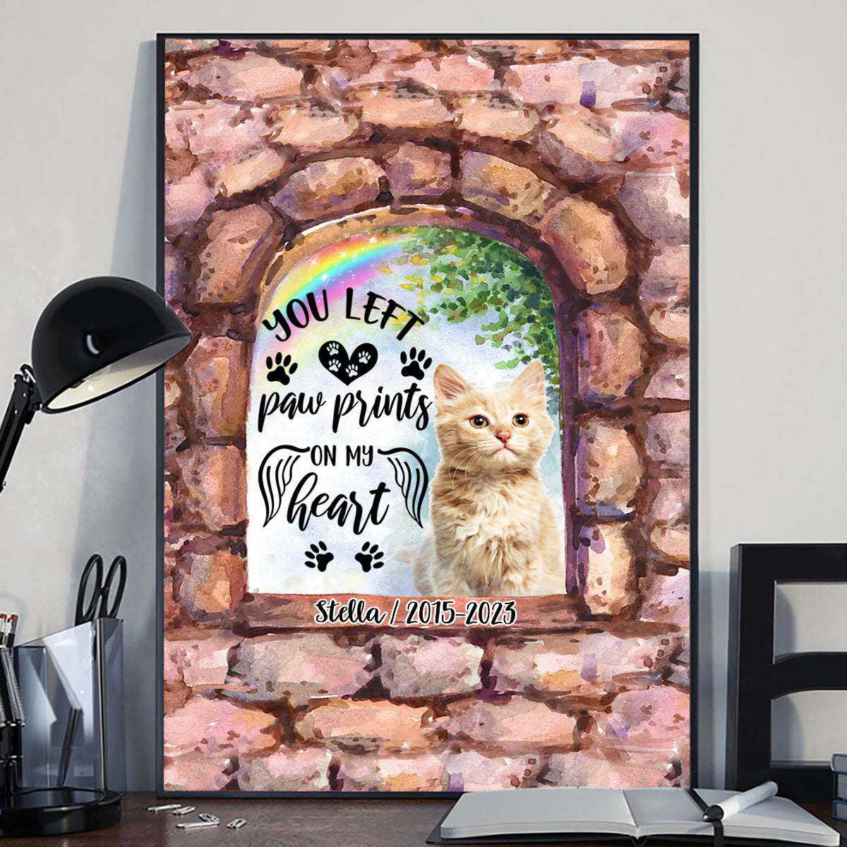 No Longer By My Side - Personalized Dog Canvas And Poster