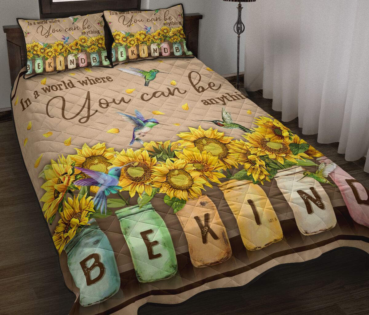 In A World Where You Can Be Anything Teacher Quilt Set 0622