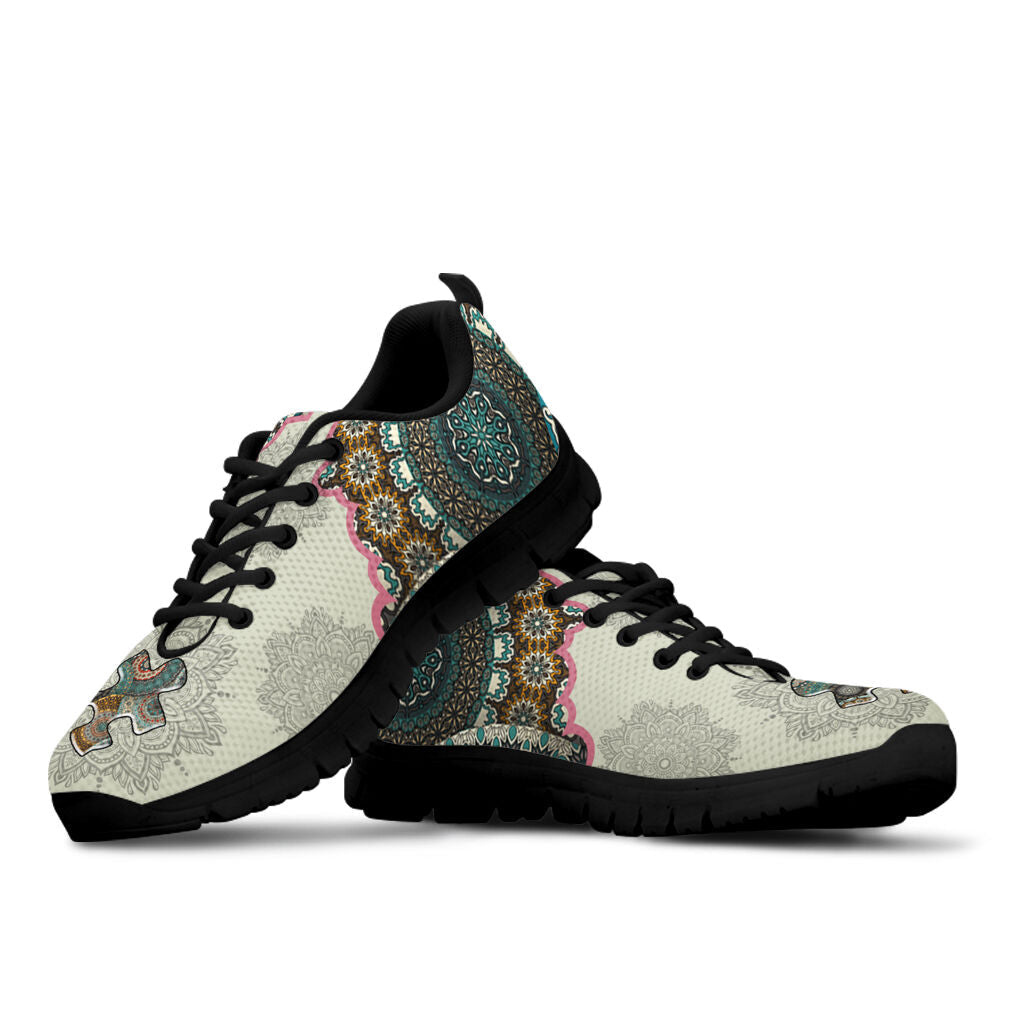 Puzzle Piece Autism Awareness Sneakers 0622