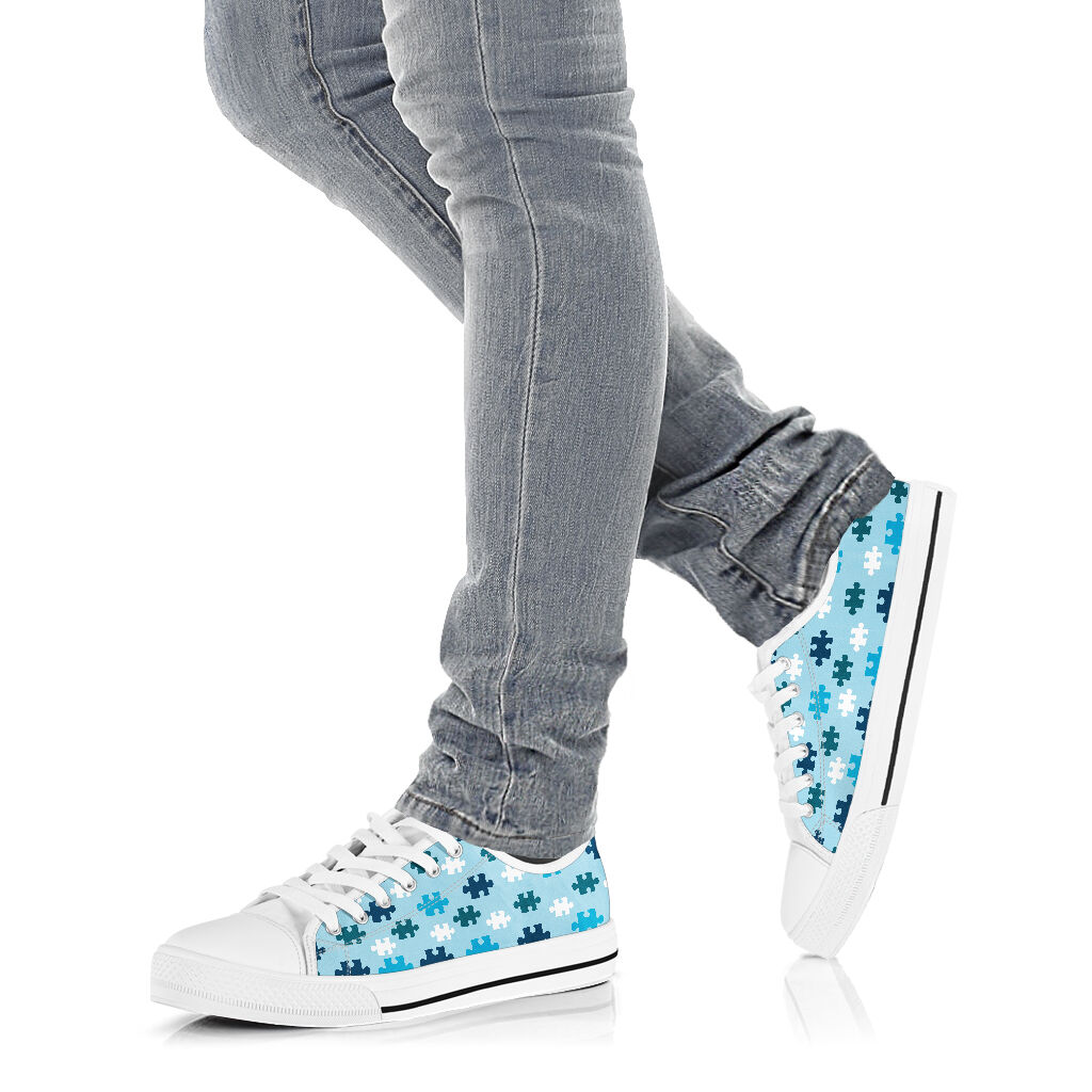 Puzzle Pieces Autism Awareness Low Top Shoes 0622