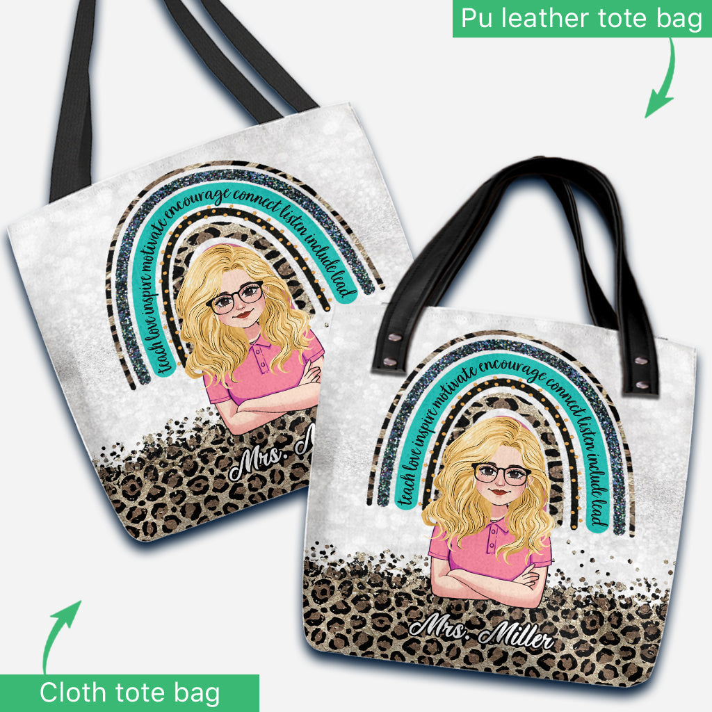 Teach Love Inspire - Personalized Teacher Tote Bag