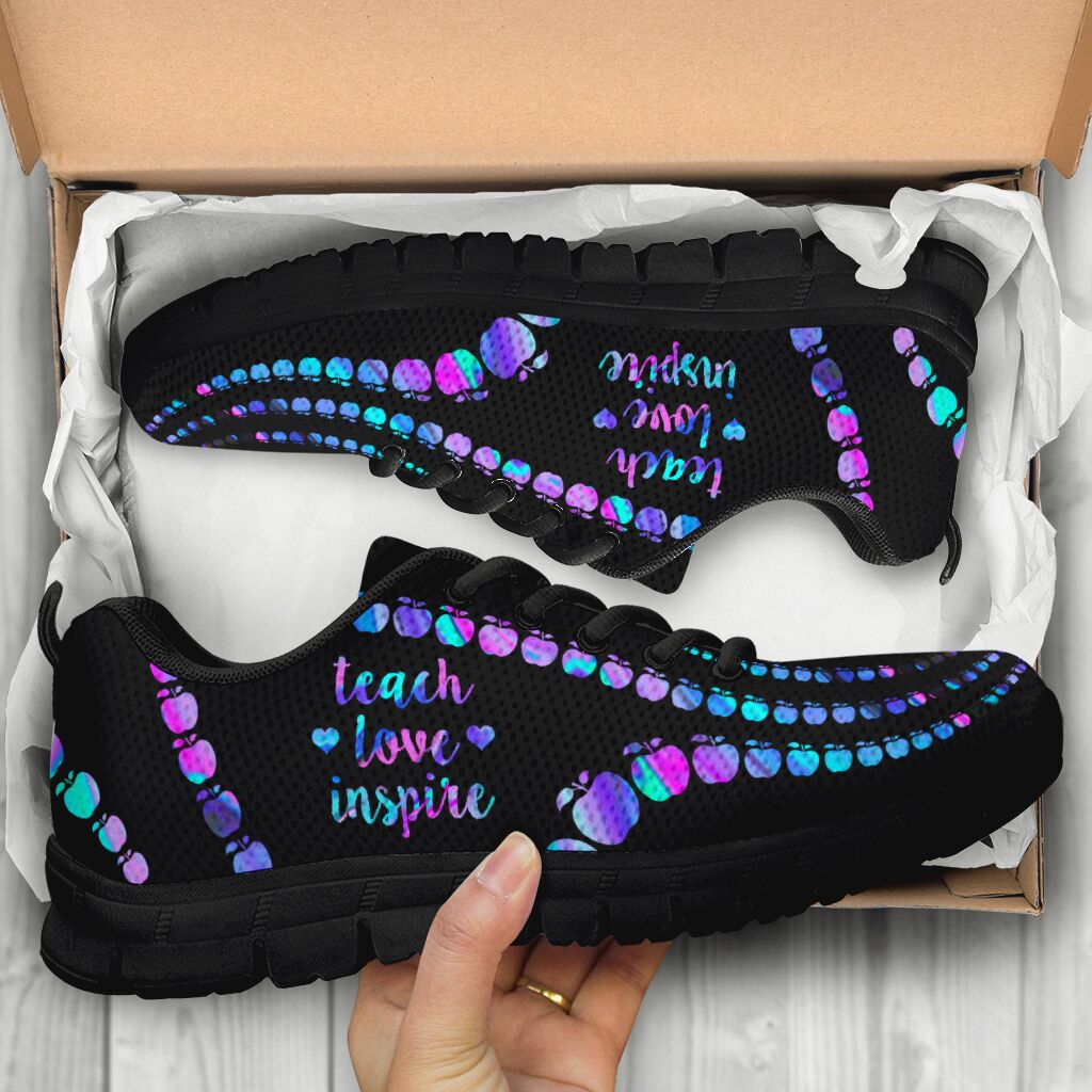 Teach Love Inspire Teacher Sneakers 0622